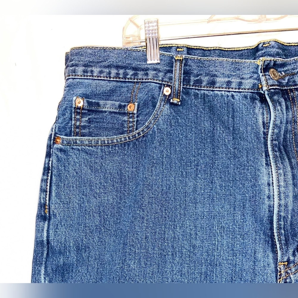 Levi's Men's Straight Blue Jeans 550 - Picture 6 of 8